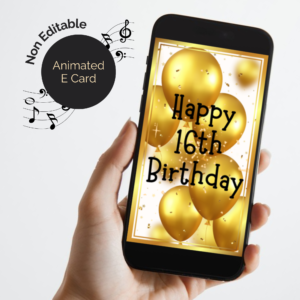 16th Birthday digital ecard