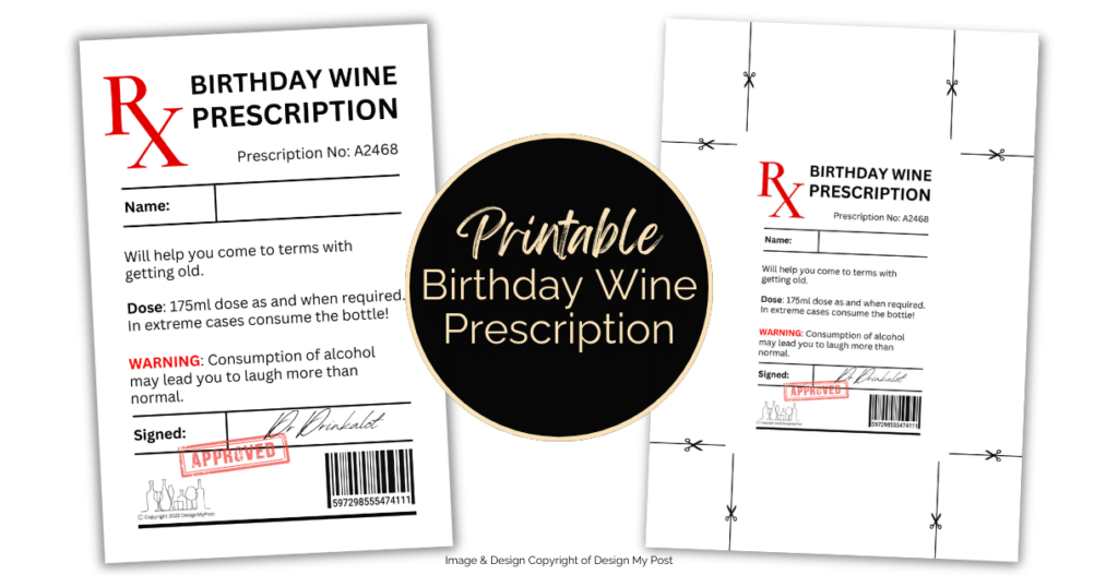 RX Birthday Wine Prescription