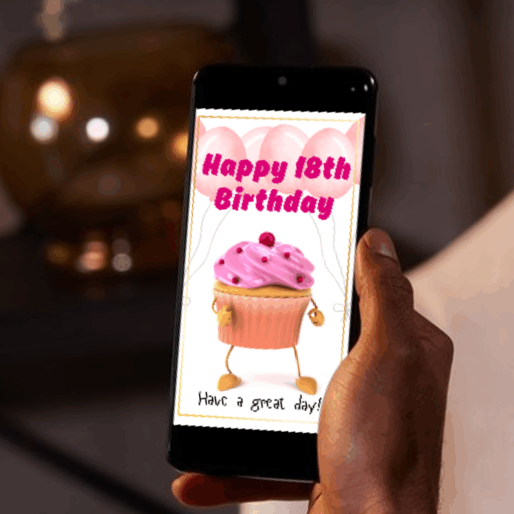 18th Birthday ecard