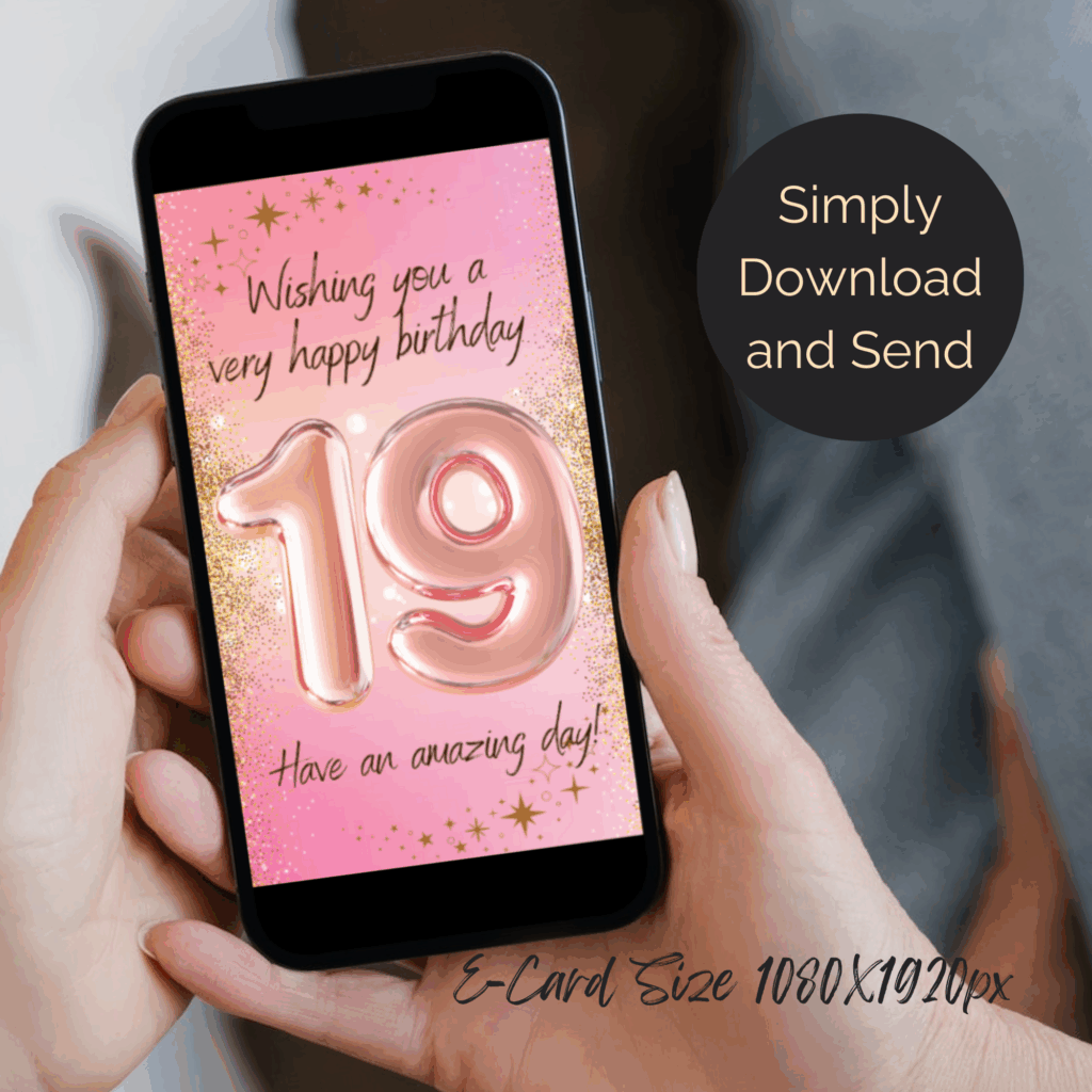 19th Birthday ecard