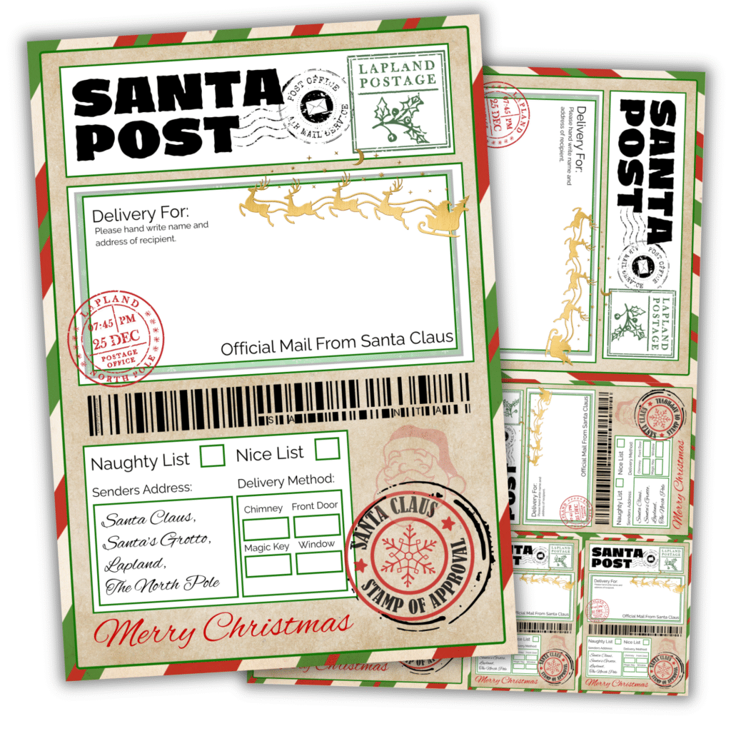 Christmas Parcel Label