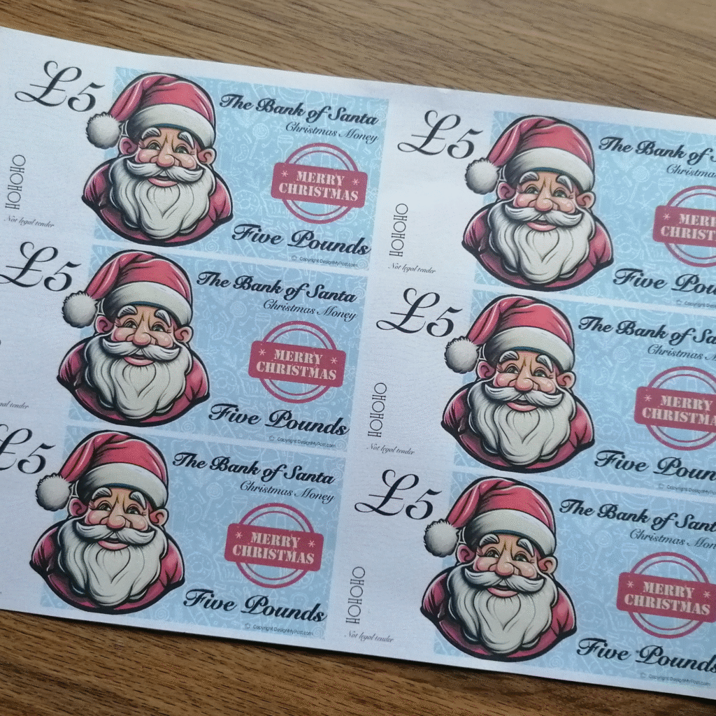 Printable Christmas Money