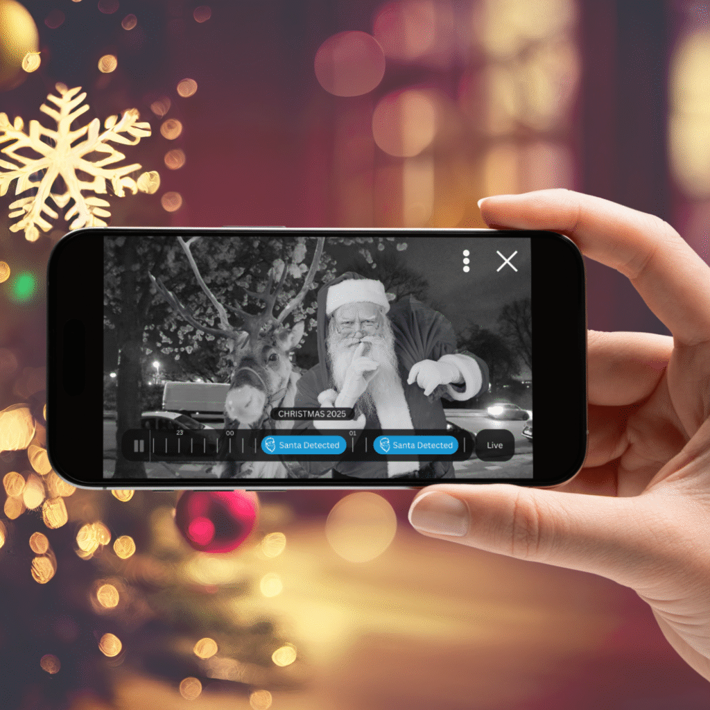 Santa Doorbell Camera Photo