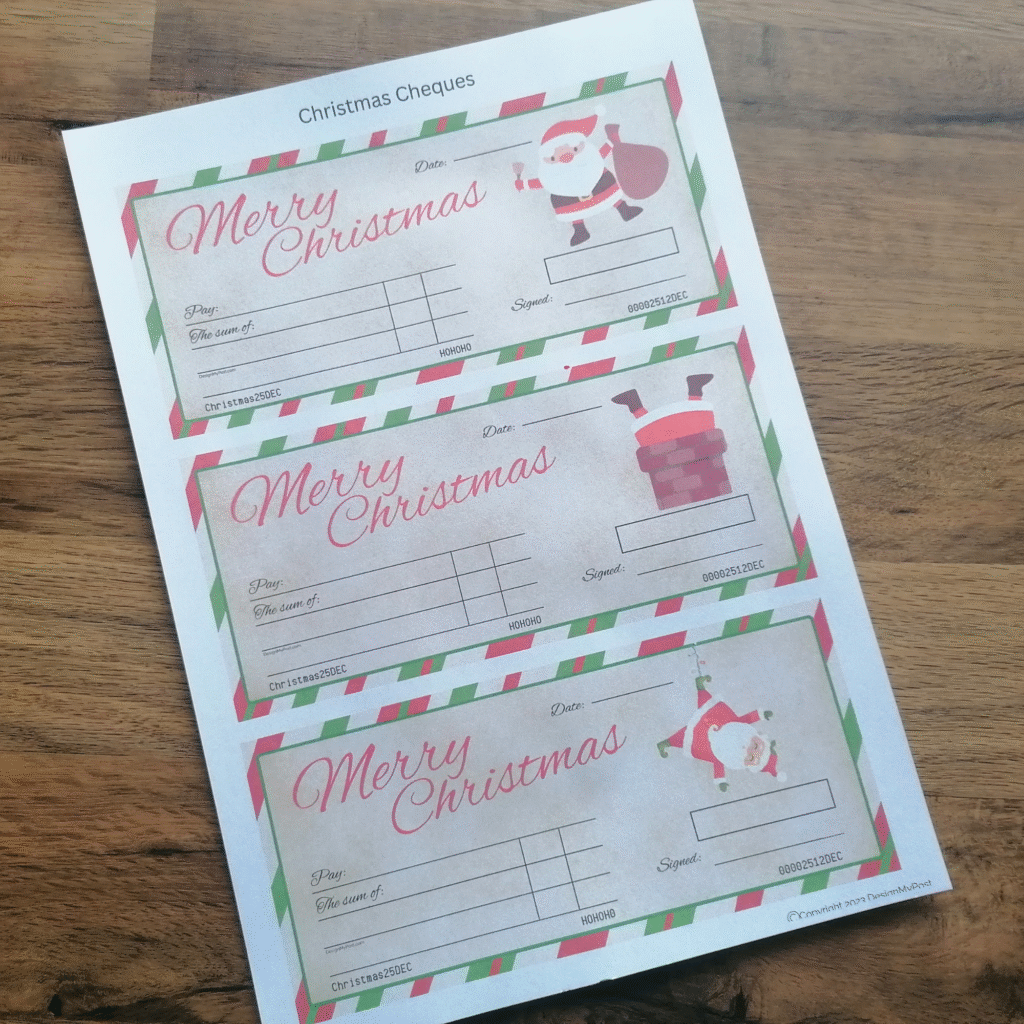 Christmas Cheque