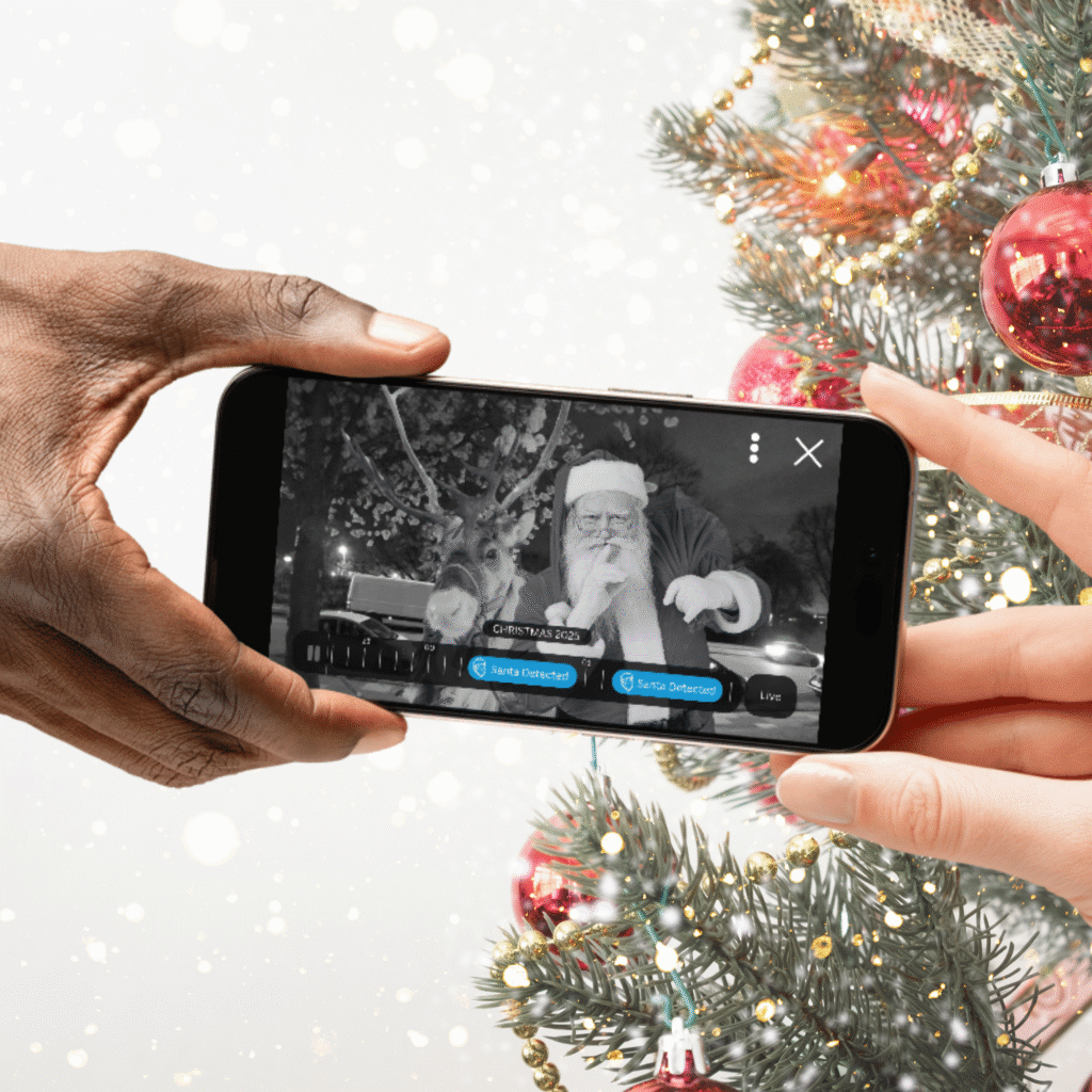 Santa Doorbell Camera Photo