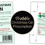Christmas Gin Prescription label