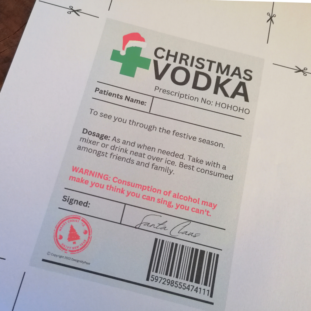 Christmas Vodka Prescription