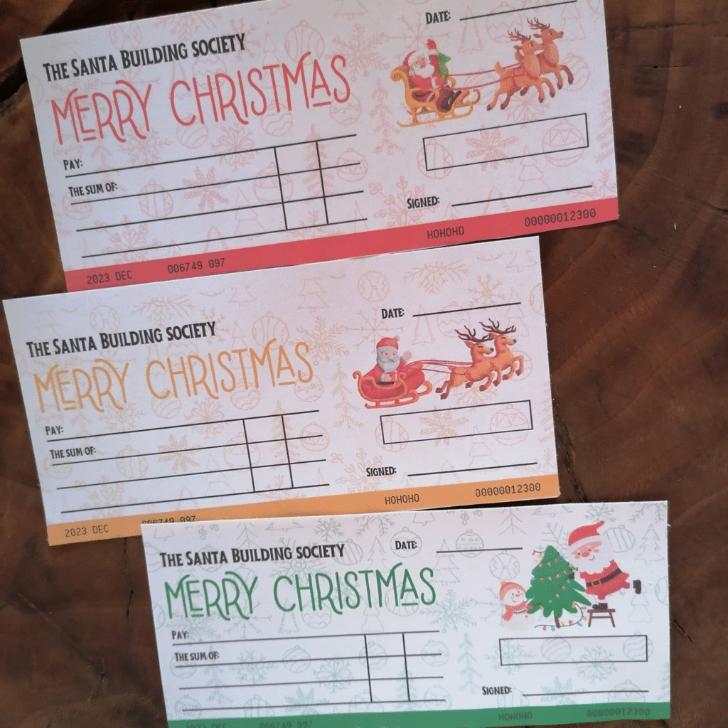 Christmas Gift Cheques