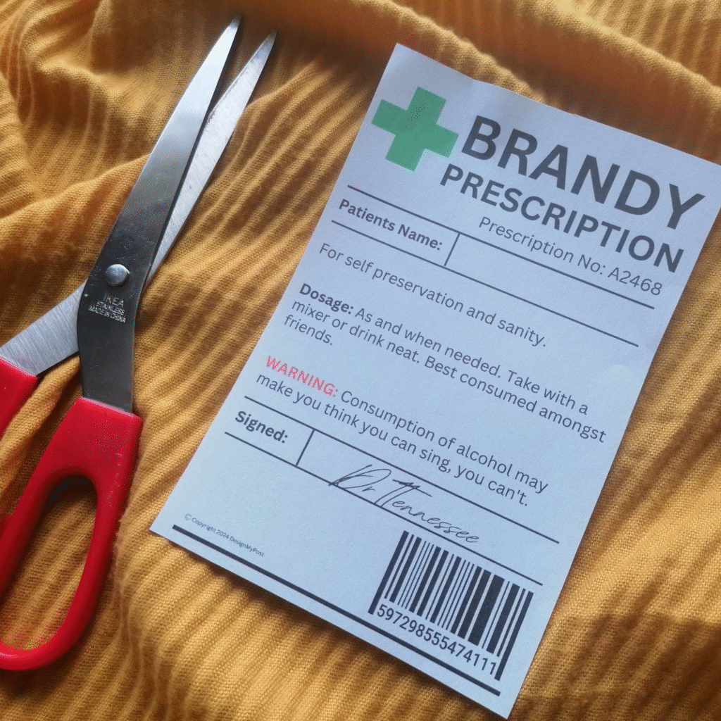 Brandy Prescription Label