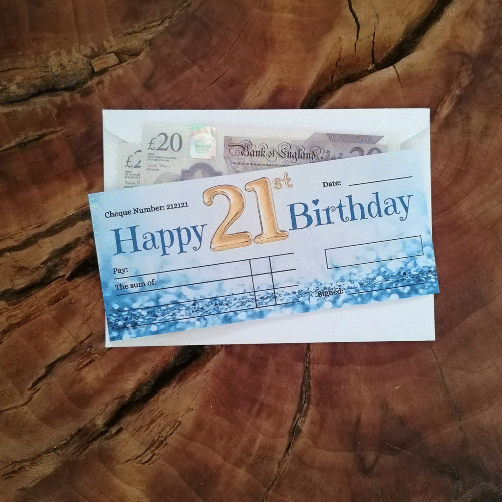 21st Birthday Cheques