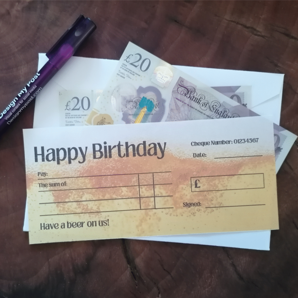 Birthday Blank Check