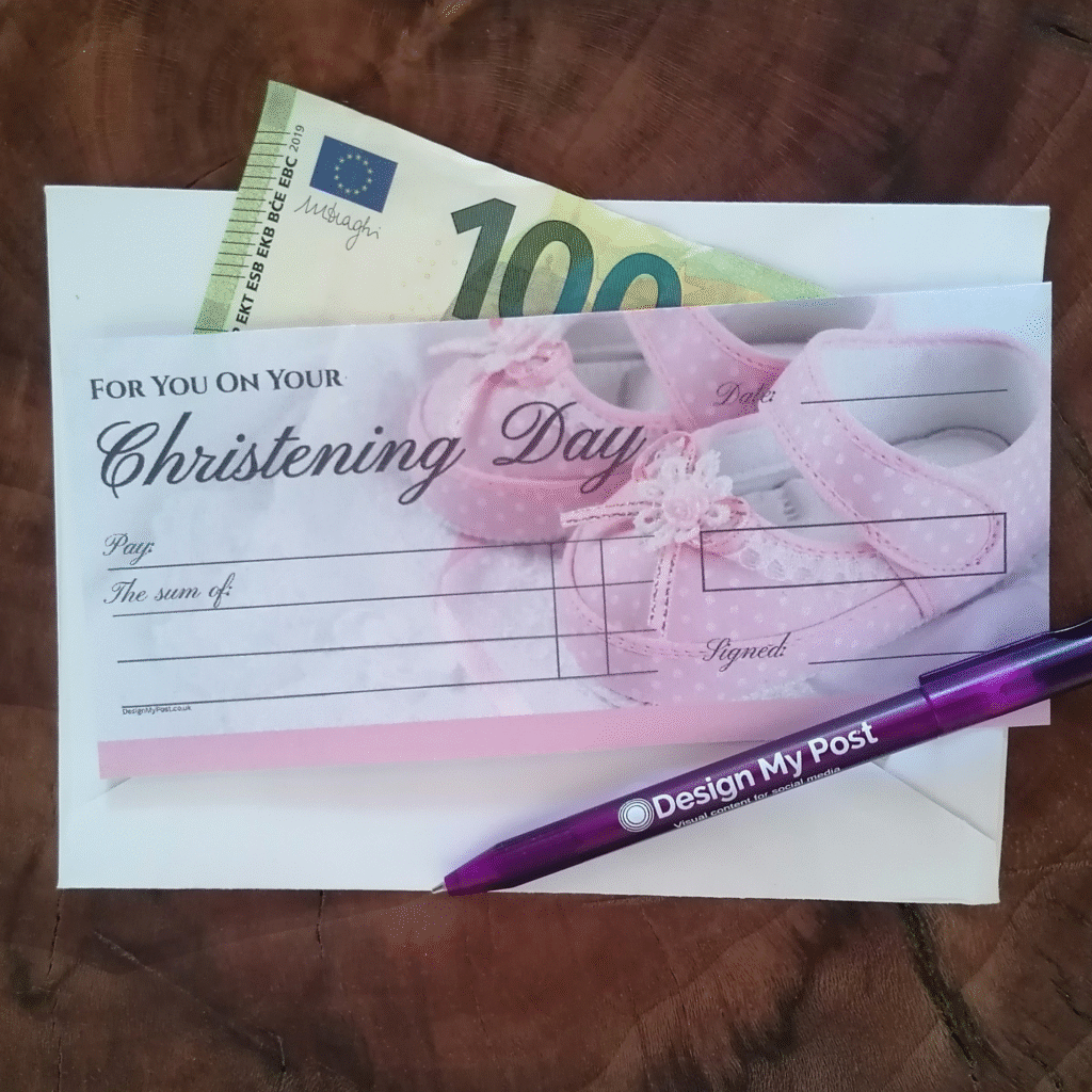 Christening Cheque