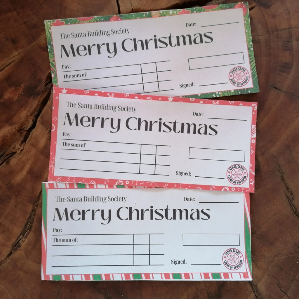 Christmas Gifting Cheques