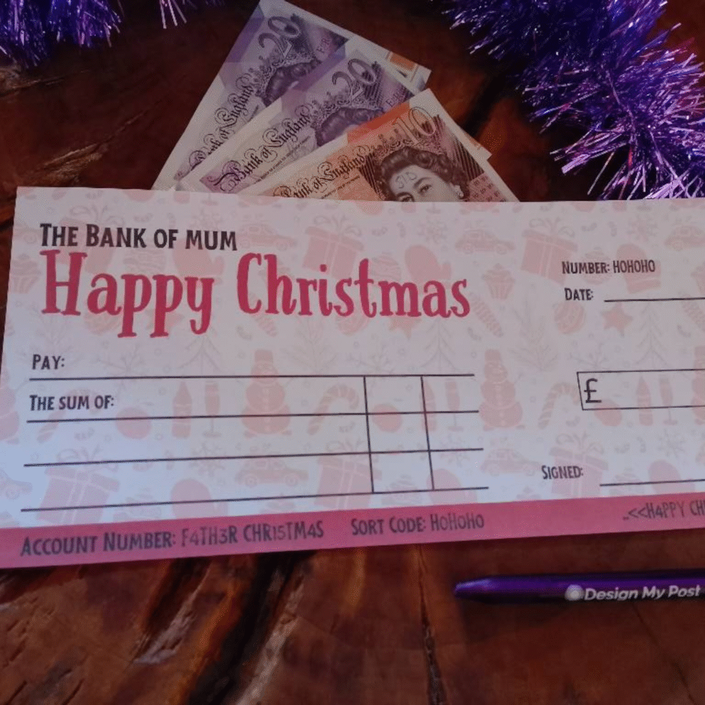 Big Christmas Gift cheque