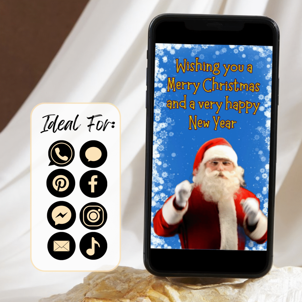 Dancing Santa Christmas Ecard