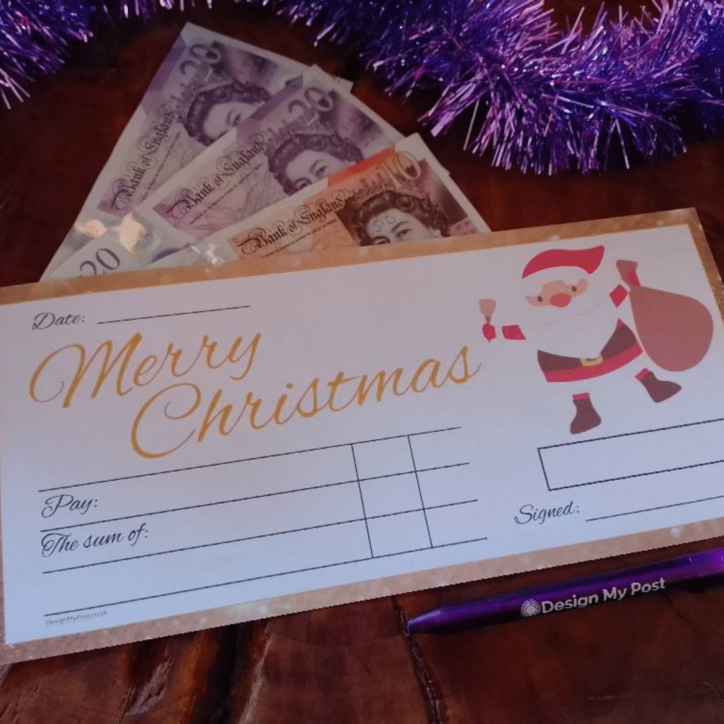 Big Christmas Gift Cheque