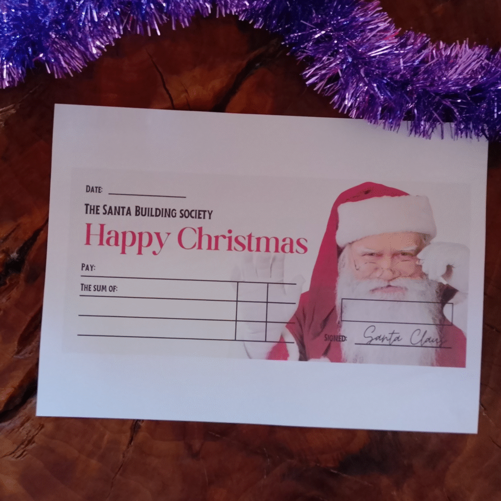 Christmas Cheque from Santa