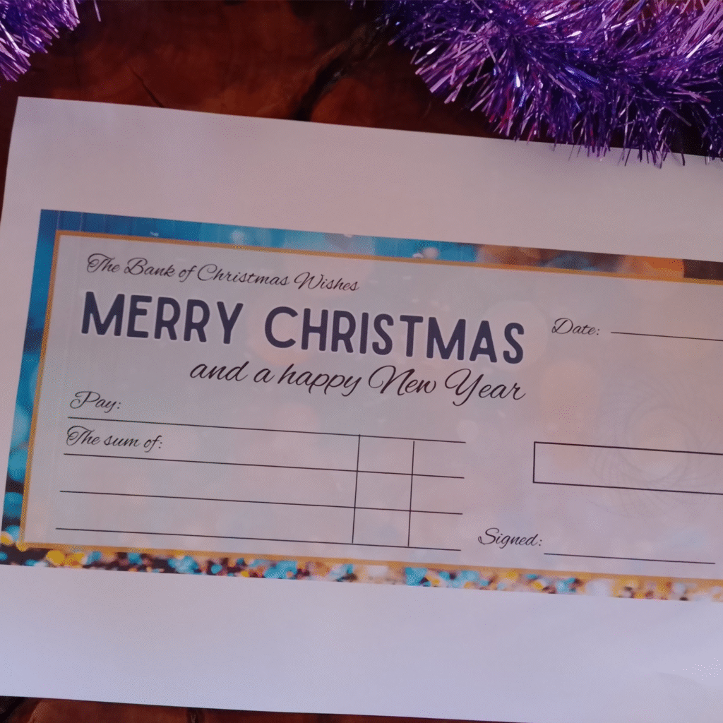 Christmas Cheque