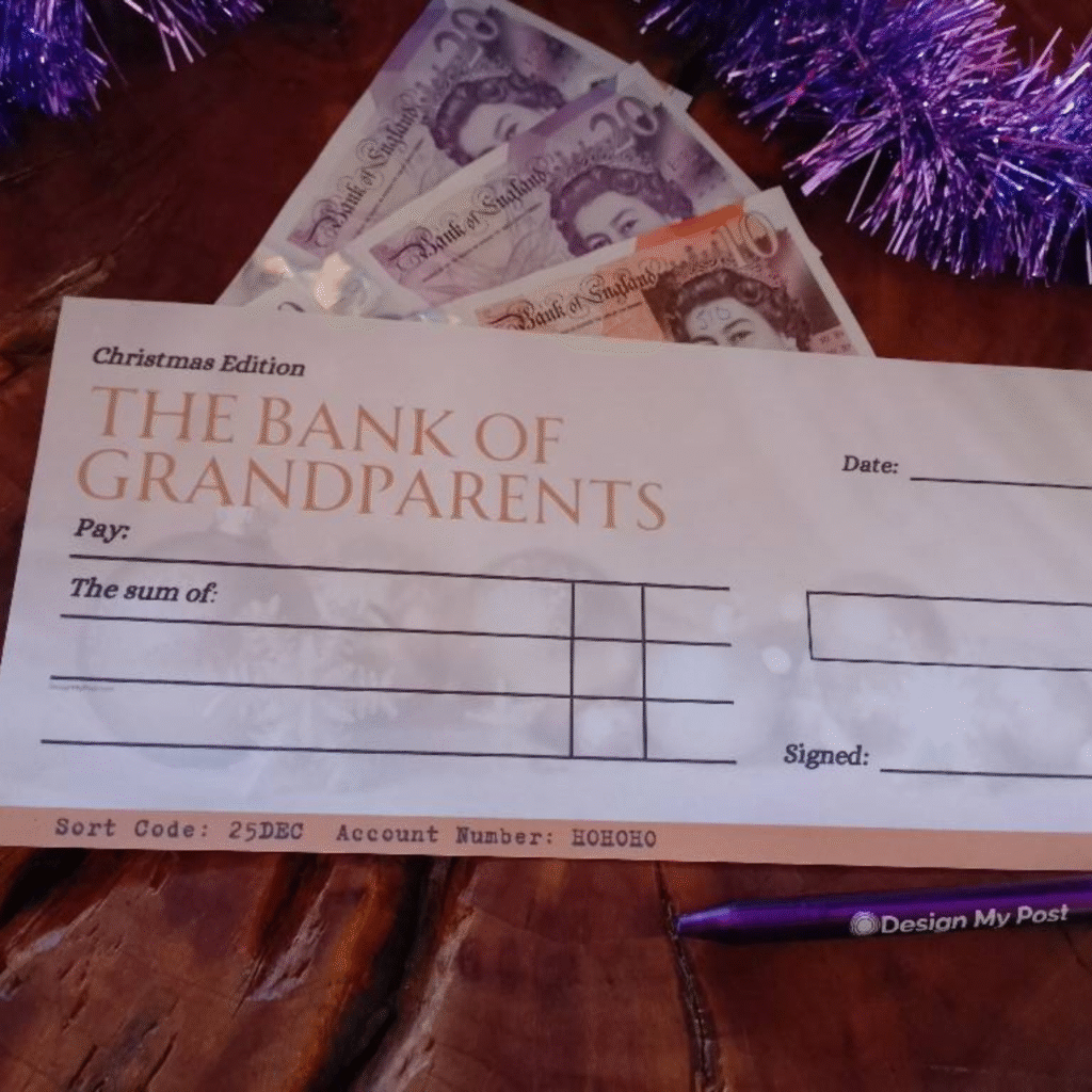 Grandparents Christmas Cheque