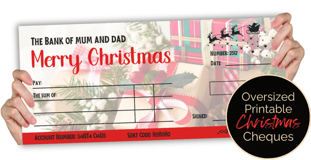 Bank of Mum and Dad Cheque