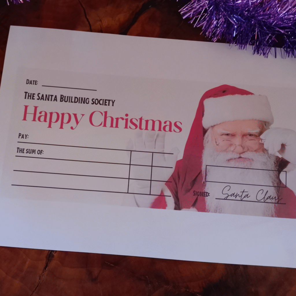 fake christmas check