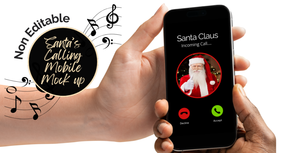 Santa's calling mobile phone call