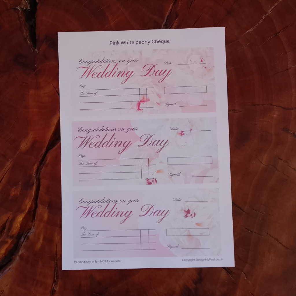 peonies wedding gift