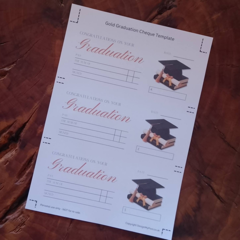 Graduation Cheque