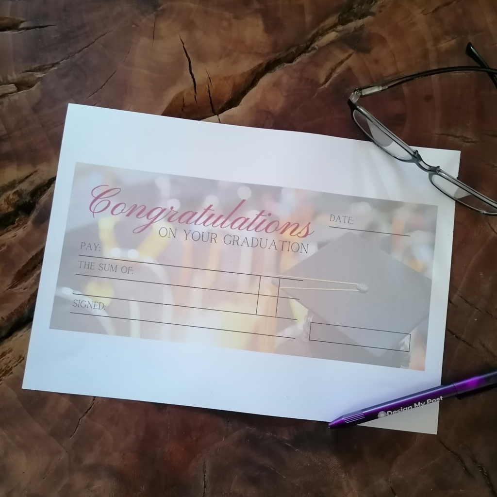Graduation Cheque