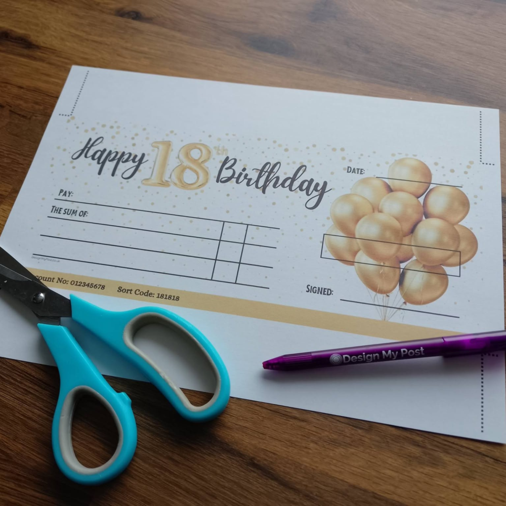 18th Birthday Cheque
