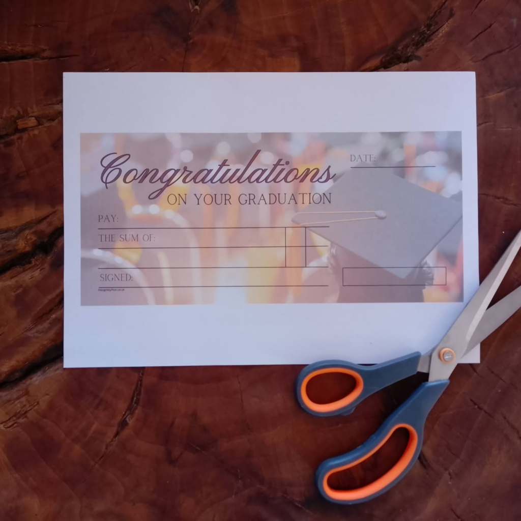 Graduation Cheque