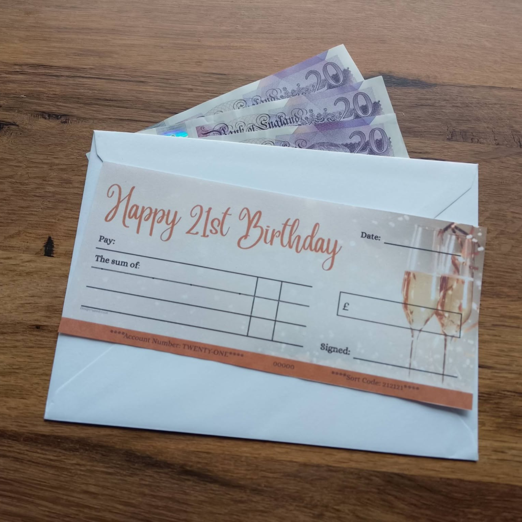21st Birthday Cheque