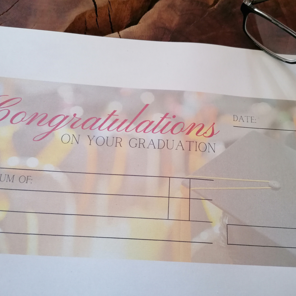 Big Graduation Cheque