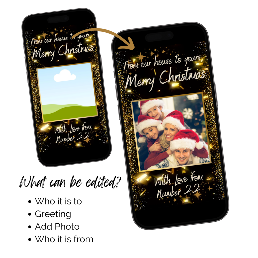 Personalised Christmas Ecard with Photo
