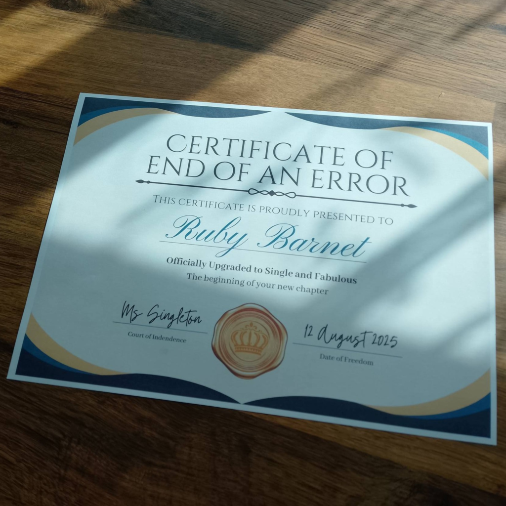 Divorce Certificate
