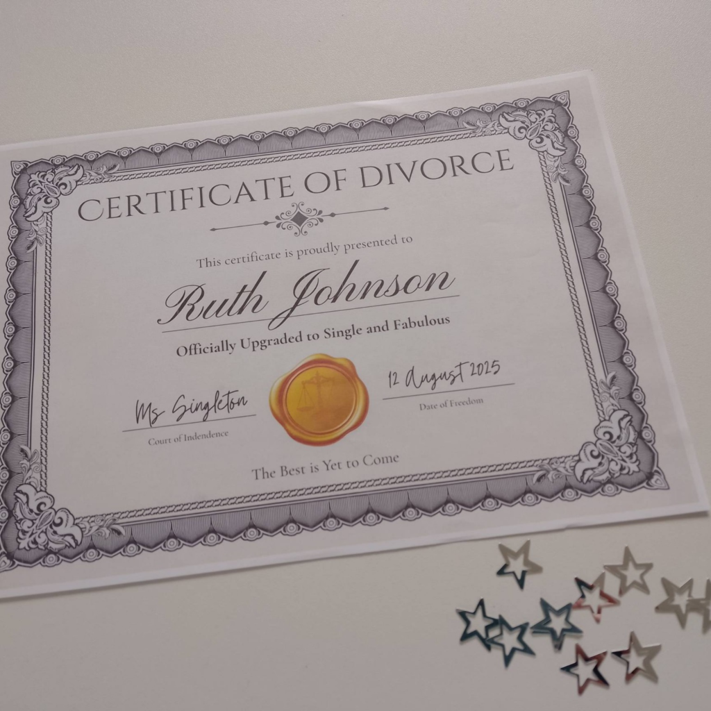 Fun Divorce Certificate