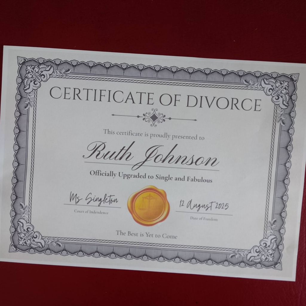Divorce Certificate
