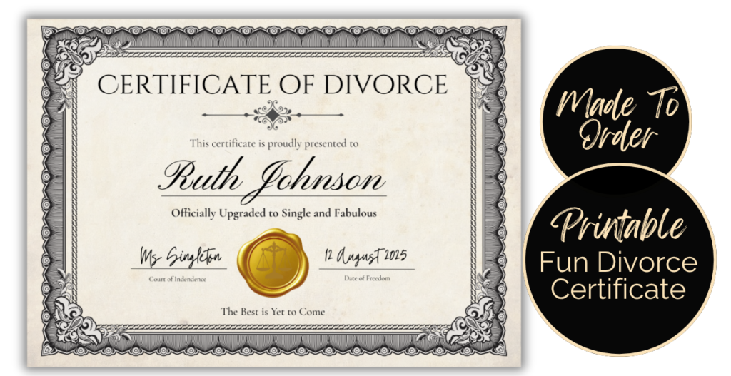 Divorce Certificate