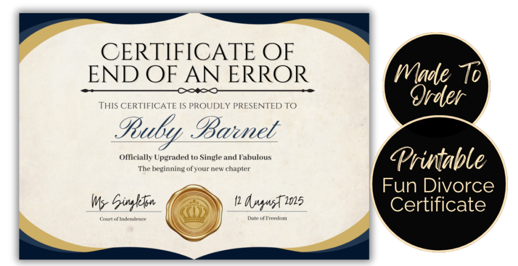 Divorce Certificate