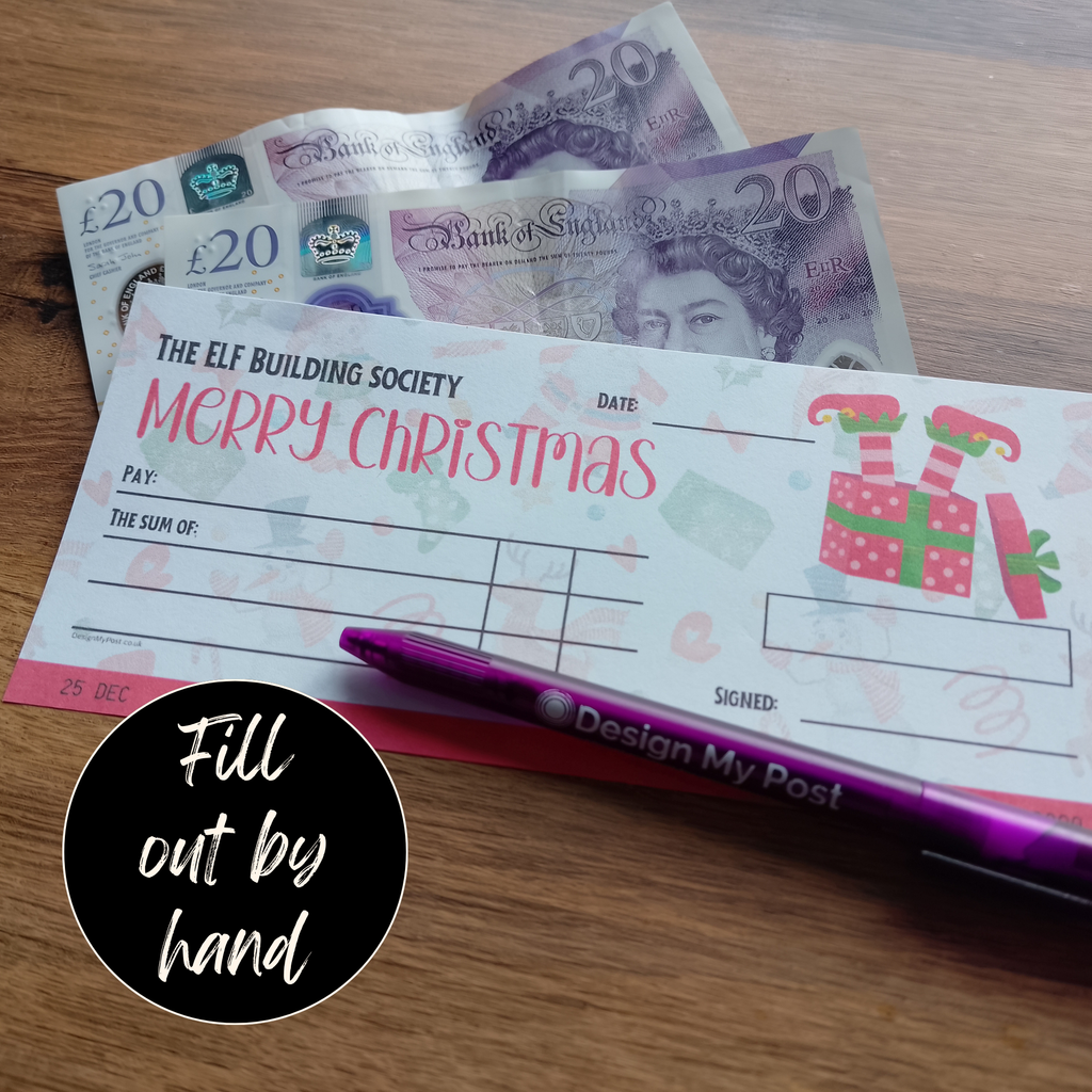 Festive Christmas Cheques