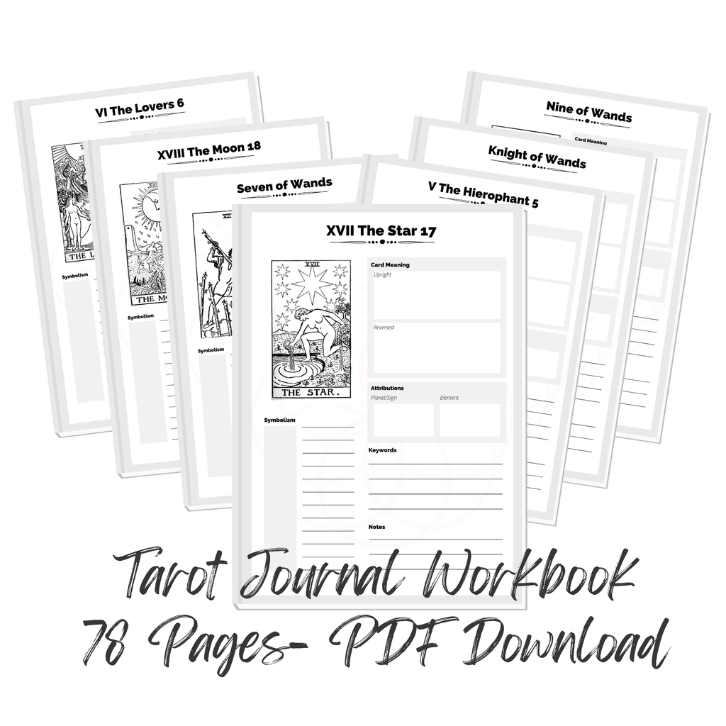 Learn Tarot work sheets