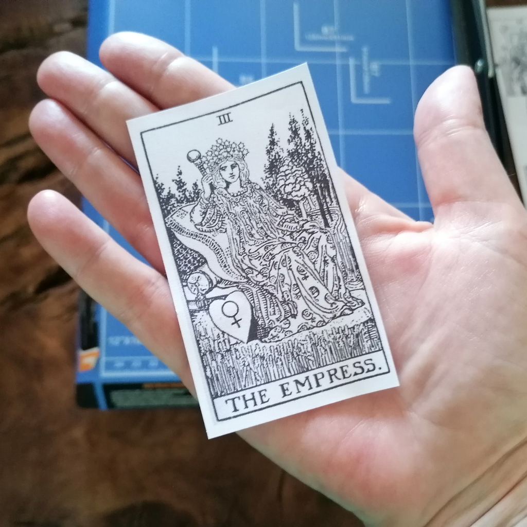 Tarot deck for journal